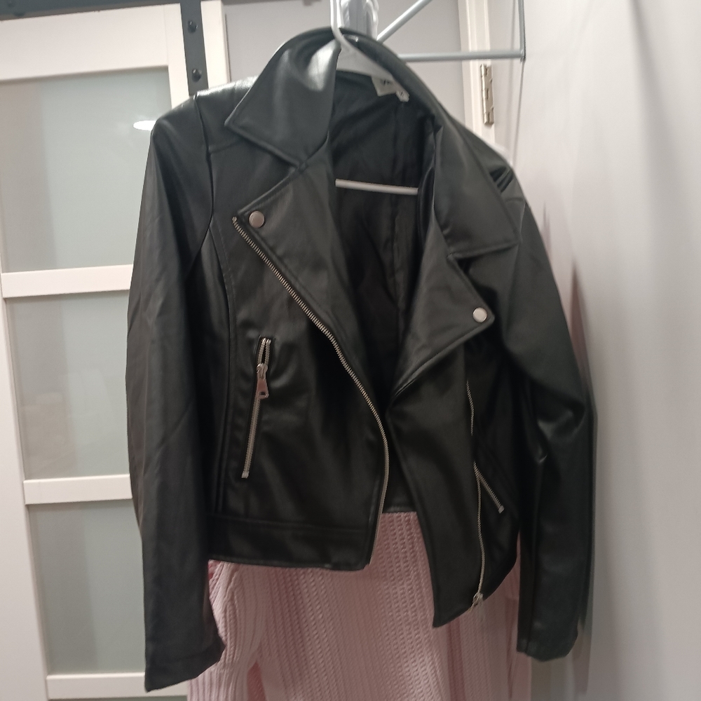 Pleather black jacket